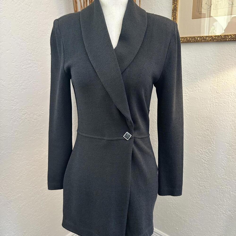 St. John Women's Black and Grey Jacket
